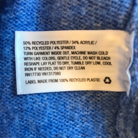 A New Day Blue Knit Sweater Size Large - Picture 8 of 8